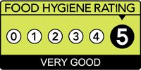 5 Star food hygiene rating - click to view details.